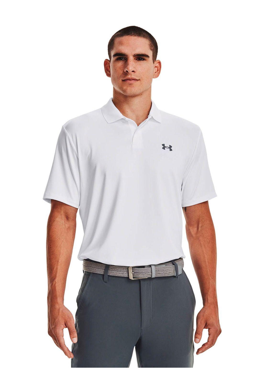 Polera Manga Corta de Golf para hombre Matchplay blanco -3