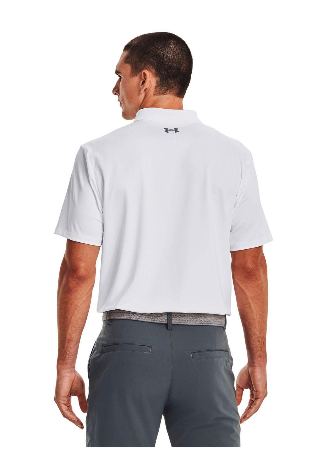 Polera Manga Corta de Golf para hombre Matchplay blanco -4