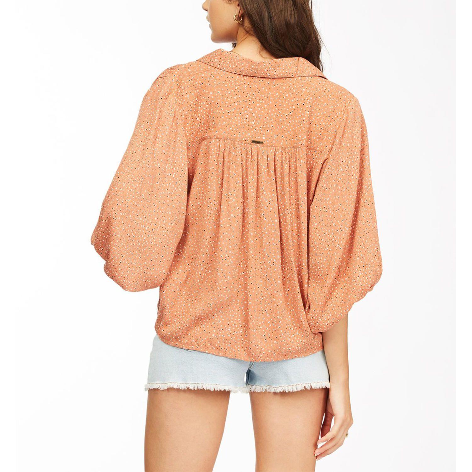 Blusa M/L Mujer Easy Beat Terracota-2