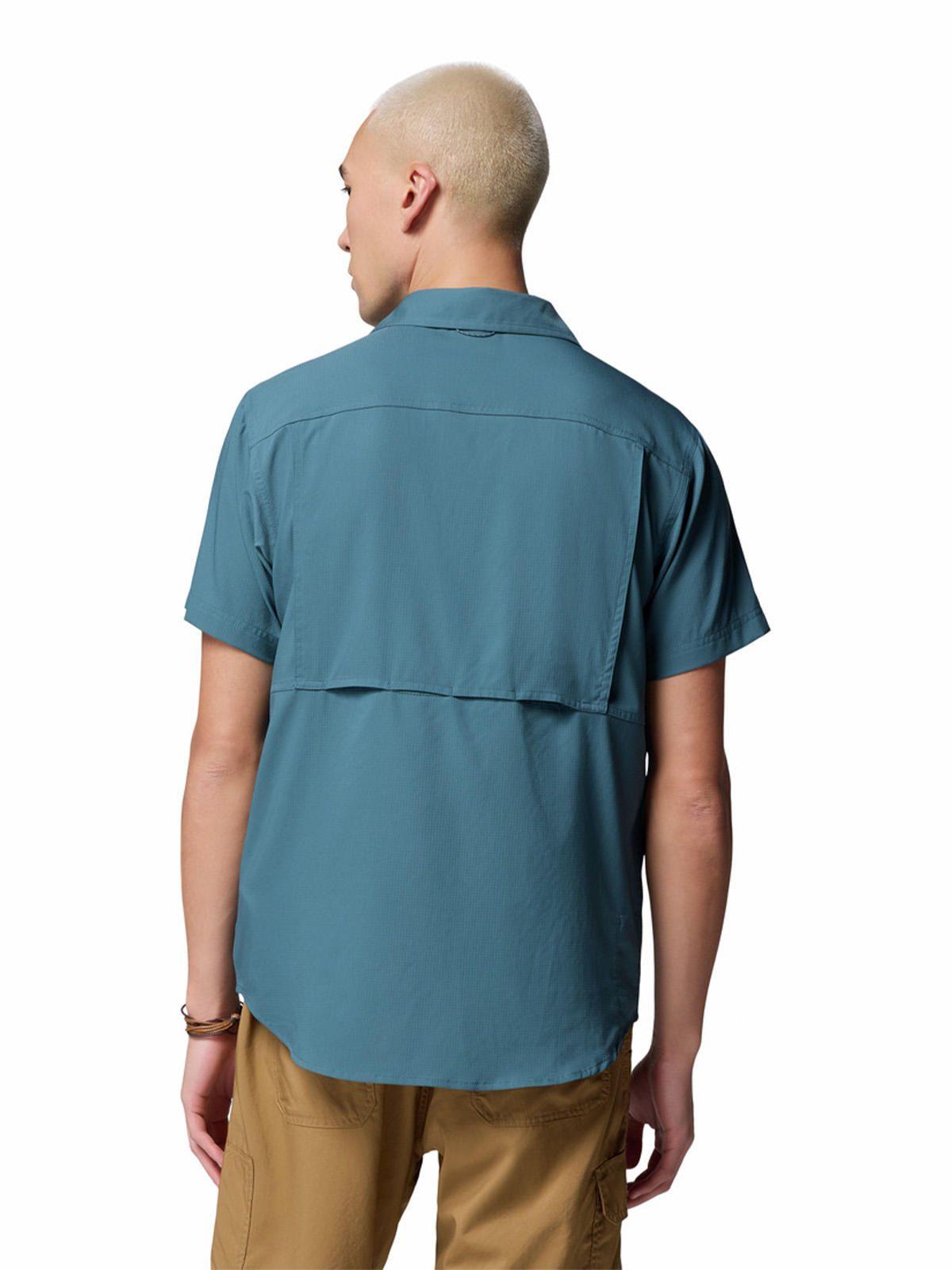 Camisa M/C Hombre Silver Ridge Azul Columbia-4