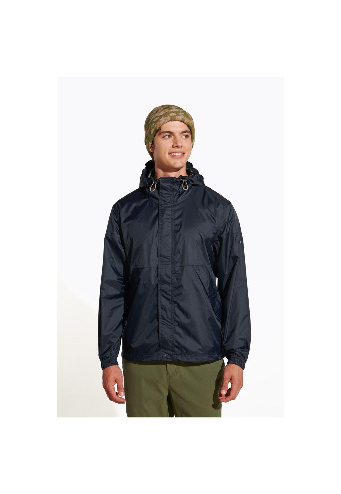 Impermeable Fallon Rain Shell Negro Hombre-3