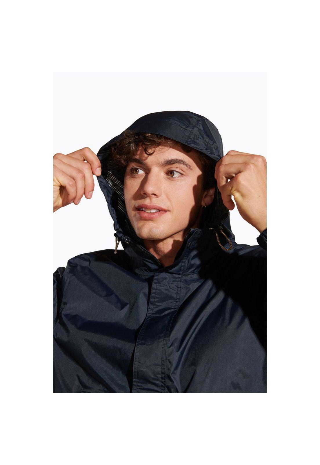 Impermeable Fallon Rain Shell Negro Hombre-5