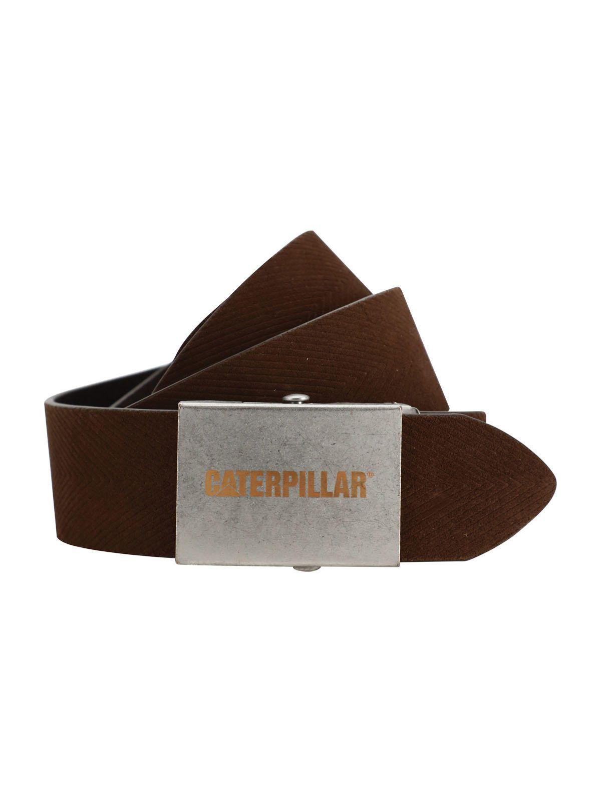 Cinturón Cuero Foundation Chevron Hombre Café-0