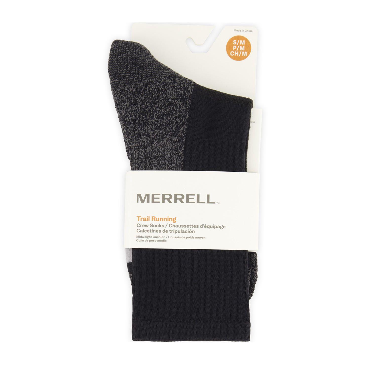 Calcetin Unisex Trail - Running Crew Negro-2