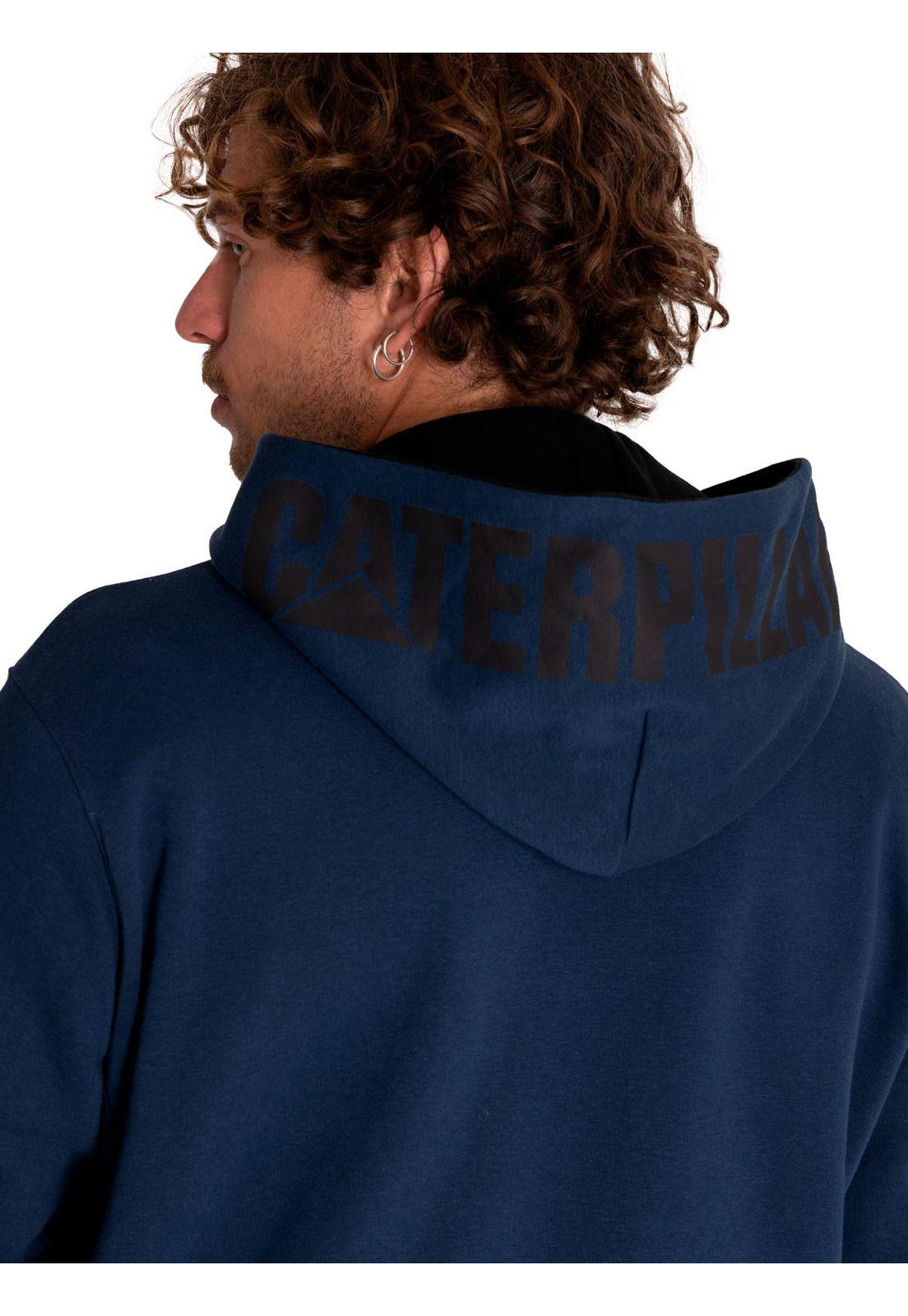Polerón Hombre Utility Hood Banner Sweatshirt Azul-4