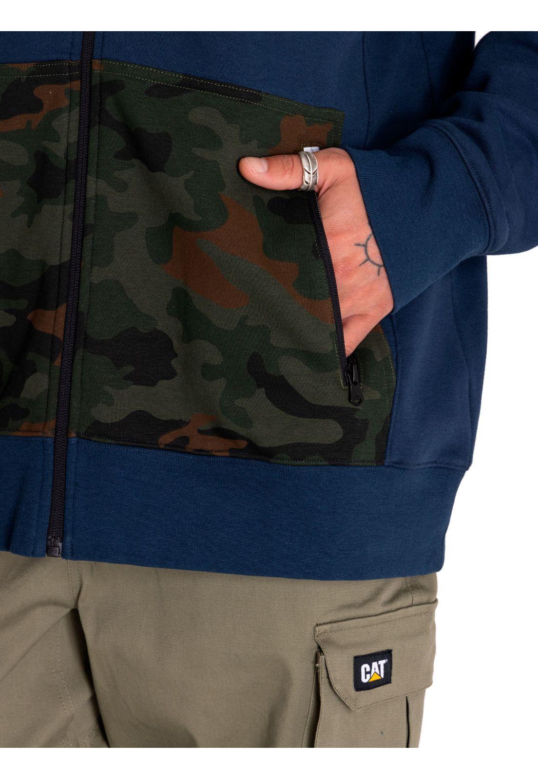 Polerón Hombre Utility Hood Banner Sweatshirt Azul-6