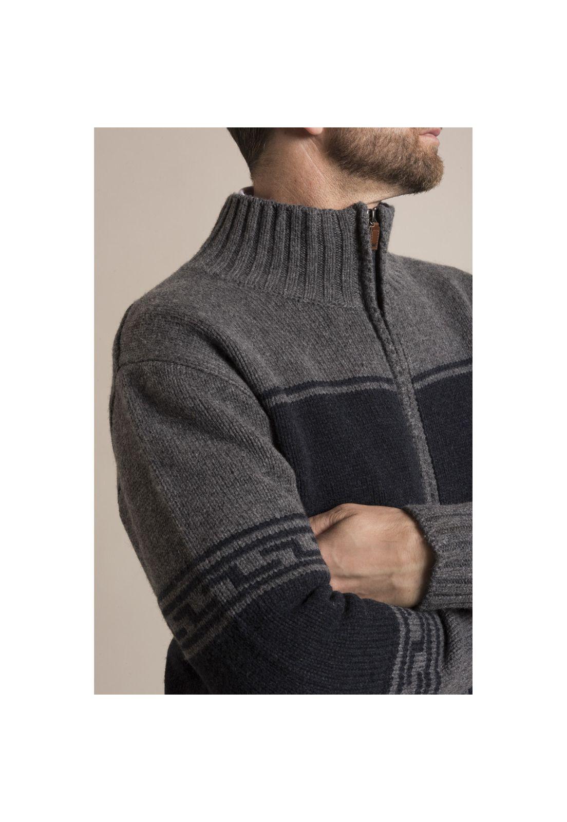 Cardigan Warm Rockford Azul-4