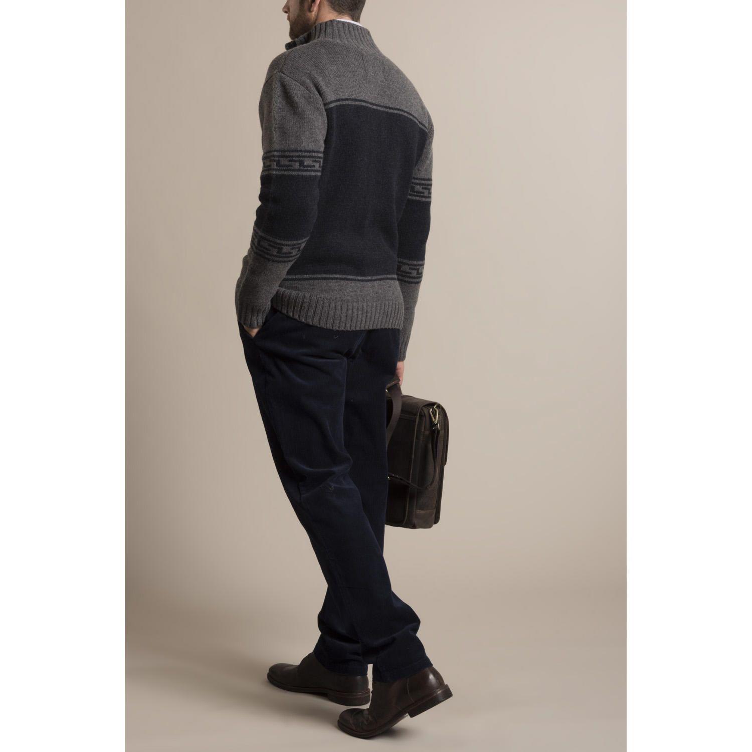 Cardigan Warm Rockford Azul-2