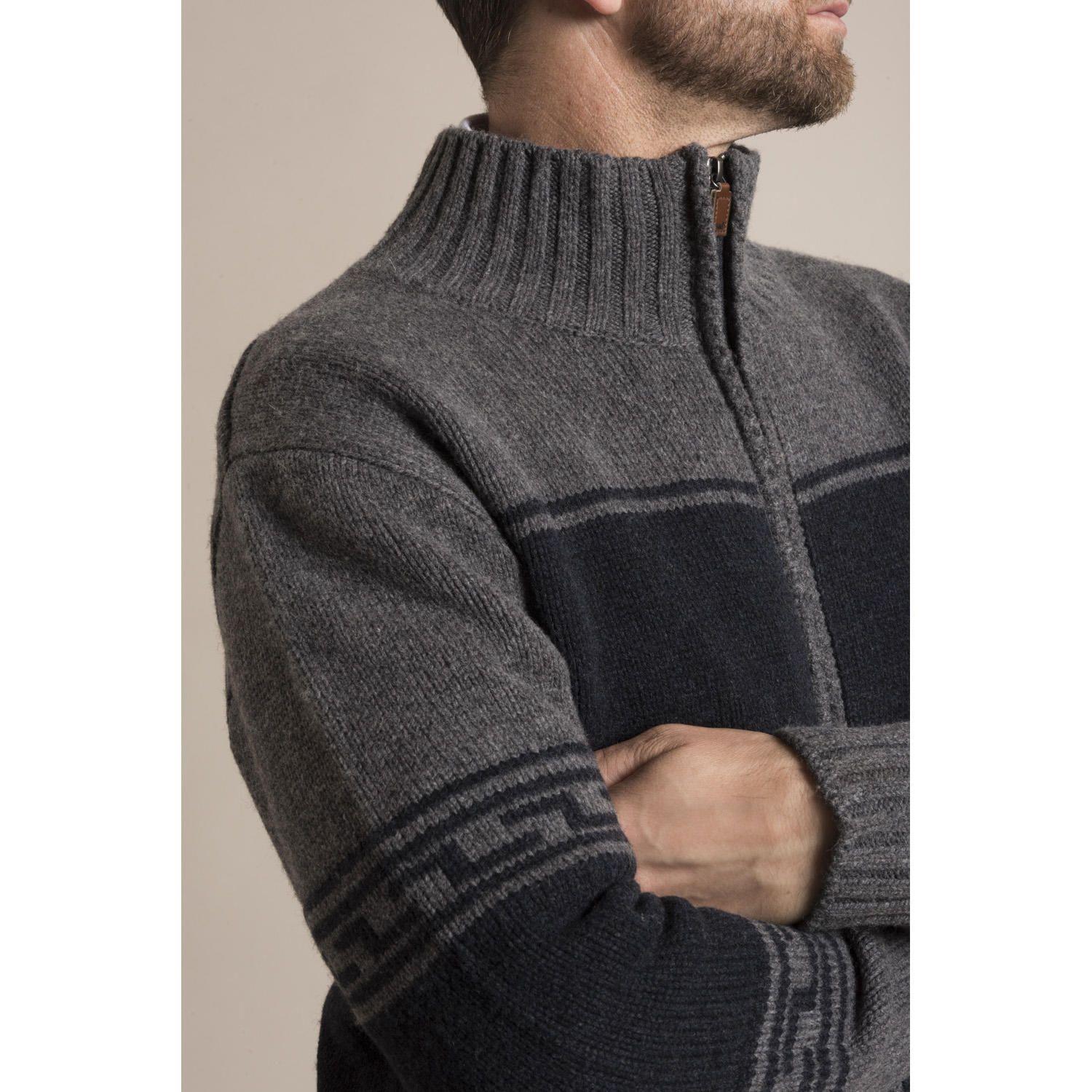 Cardigan Warm Rockford Azul-4