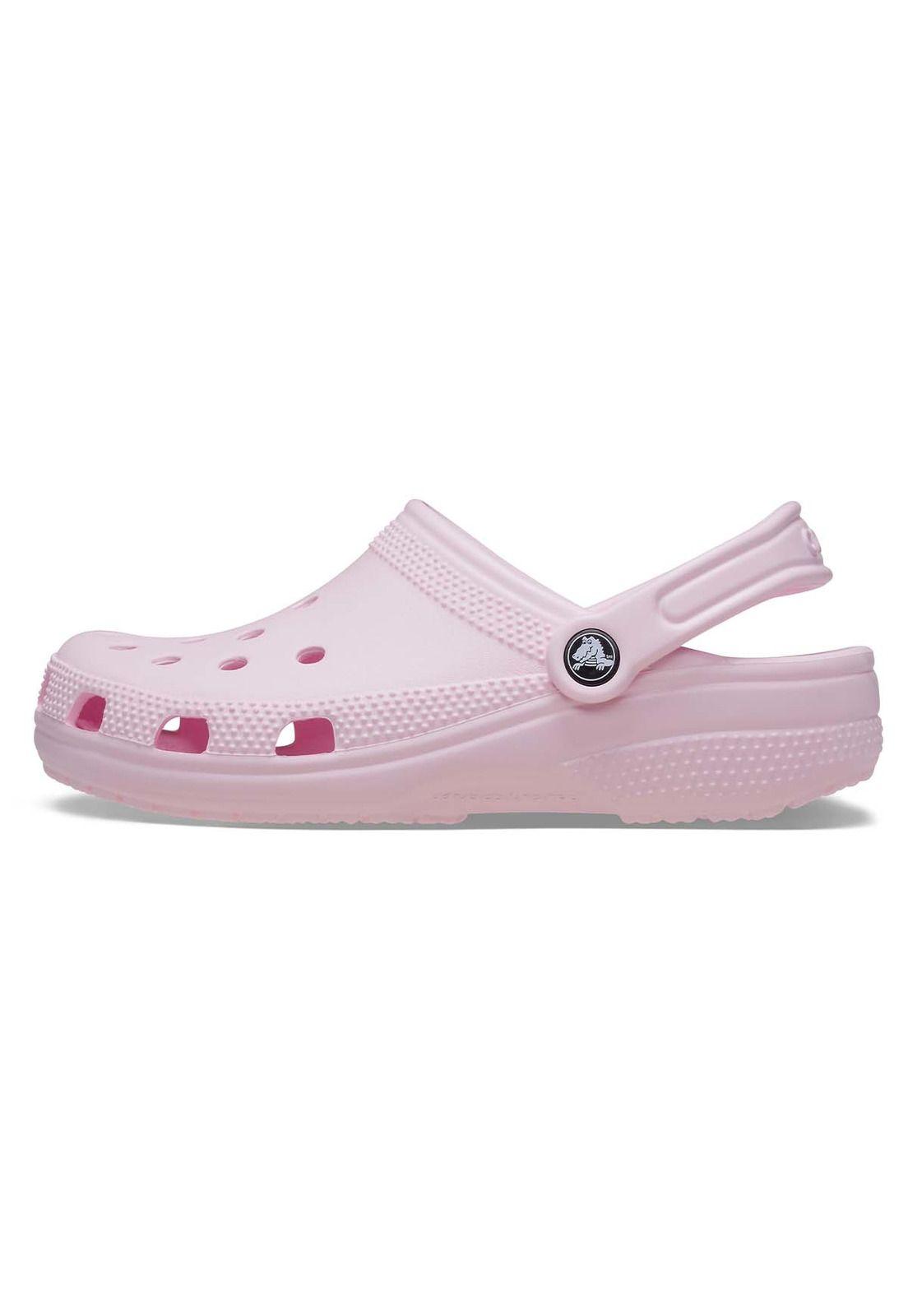 Zueco Crocs Unisex Classic Clog Rosa Claro-1