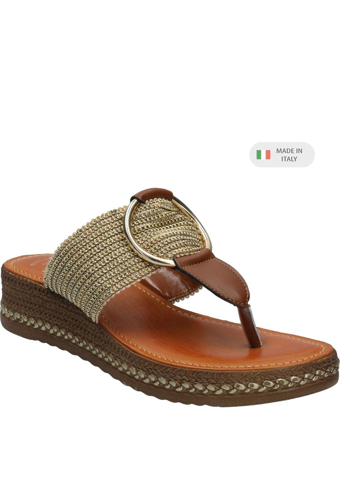 Sandalia Mujer Fiama Café-0