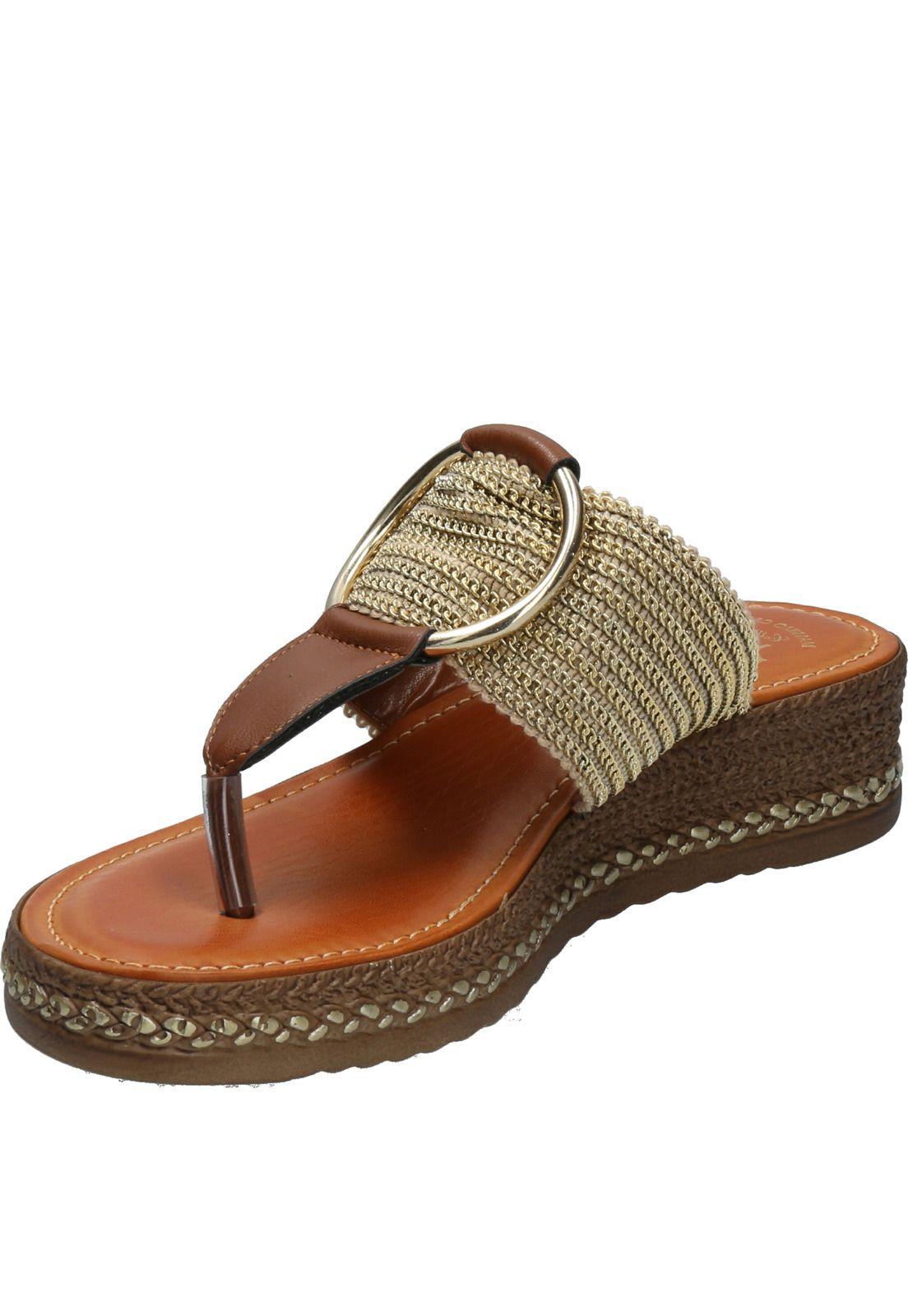 Sandalia Mujer Fiama Café-3