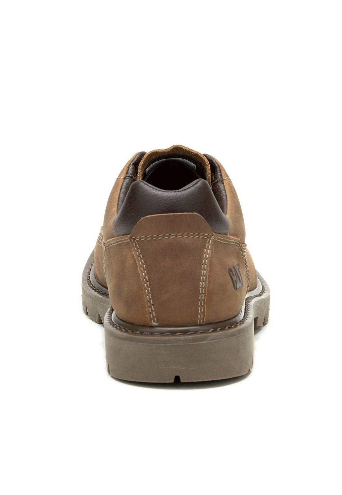 Zapato Impermeable Cuero Hombre Colorado Low 2 Café-5