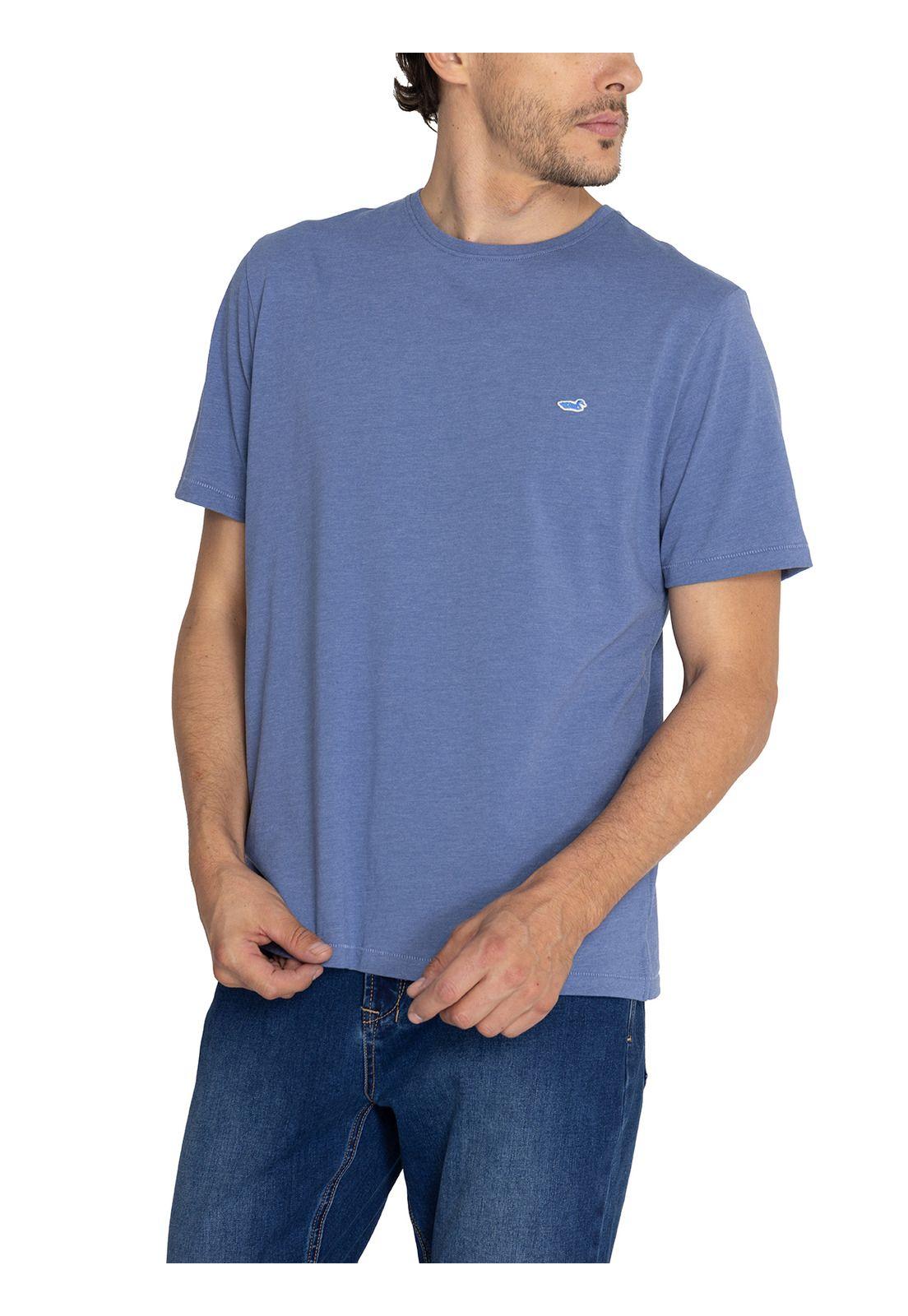 Polera Fibras Recicladas Azul Native Hombre -4