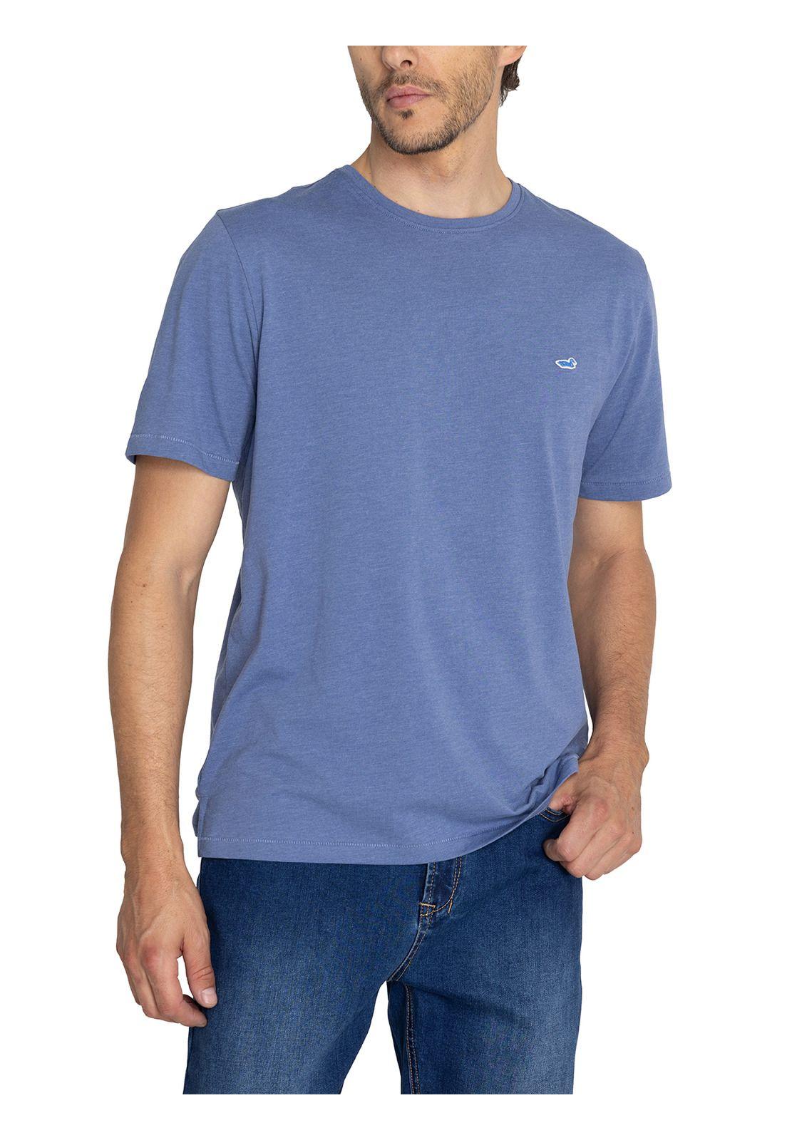 Polera Fibras Recicladas Azul Native Hombre -5