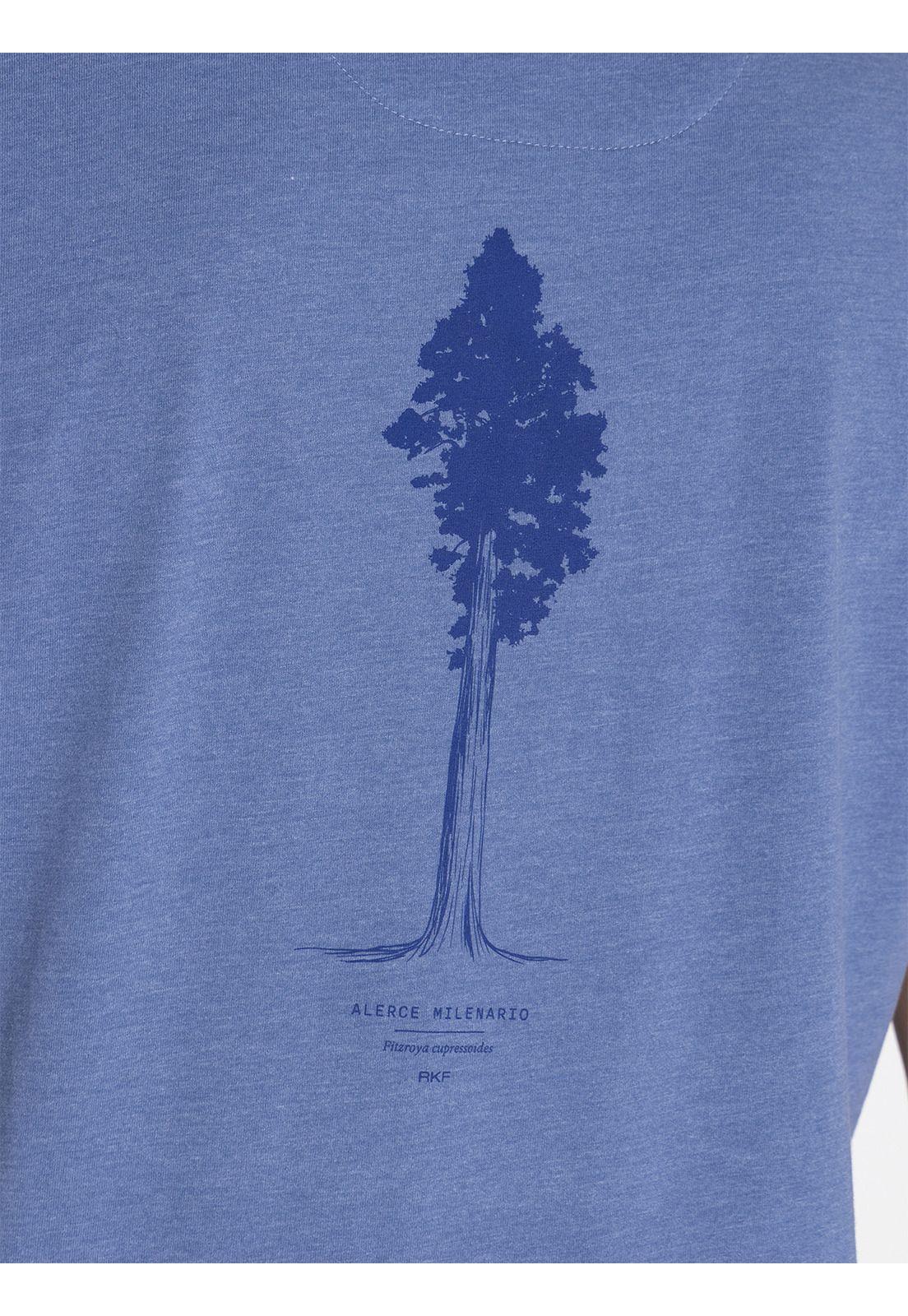 Polera Fibras Recicladas Azul Native Hombre -8