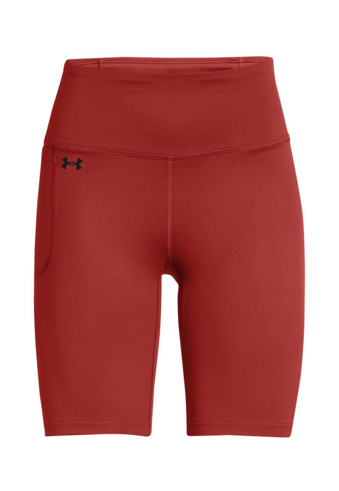 Shorts bikers UA Motion para mujer Rojo-0