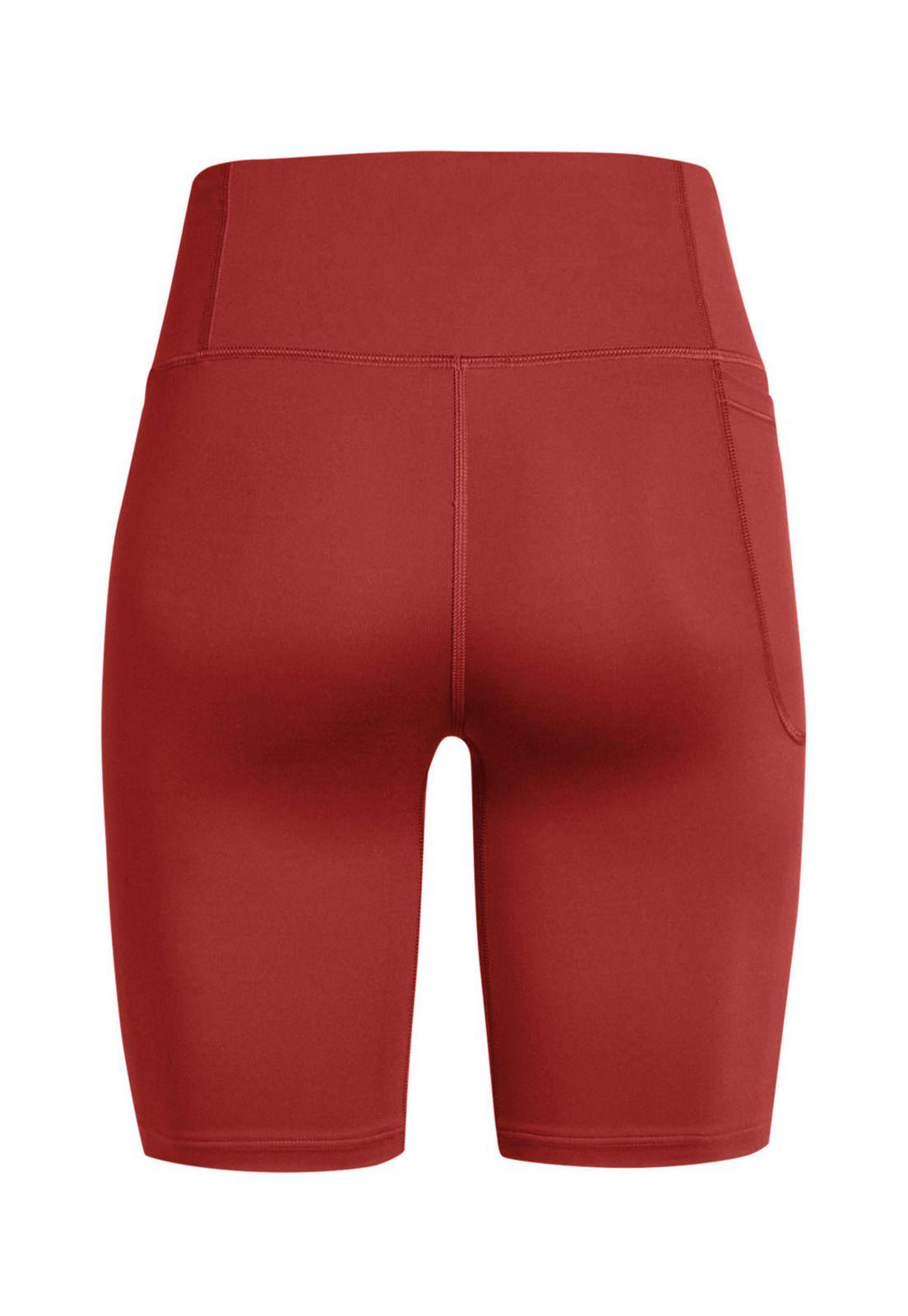 Shorts bikers UA Motion para mujer Rojo-1