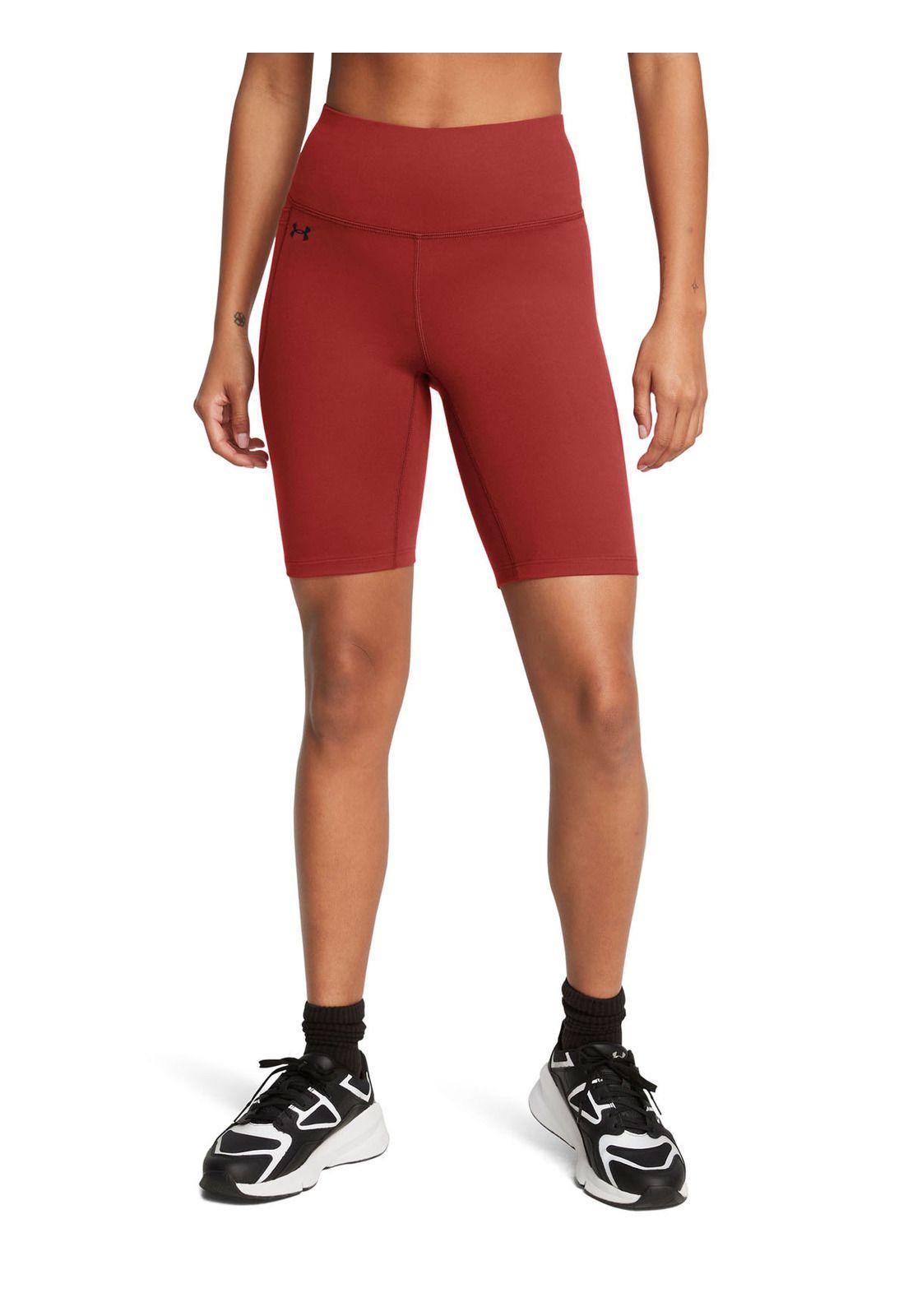Shorts bikers UA Motion para mujer Rojo-3