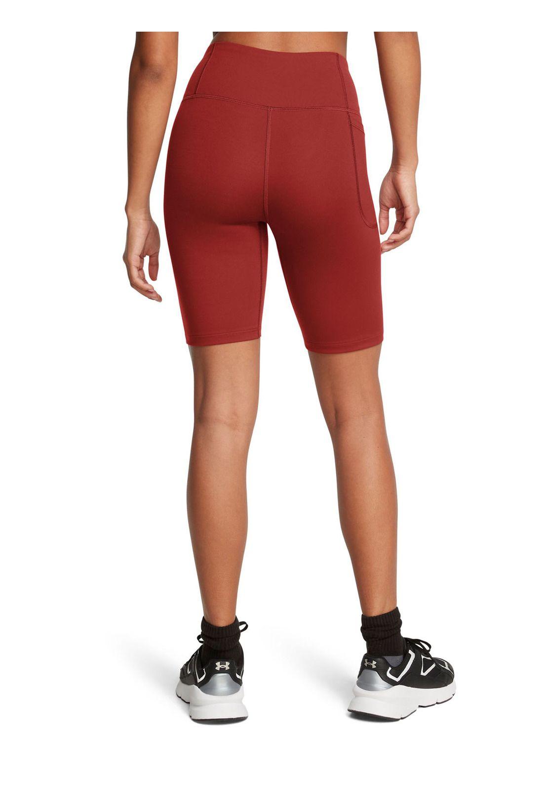 Shorts bikers UA Motion para mujer Rojo-4