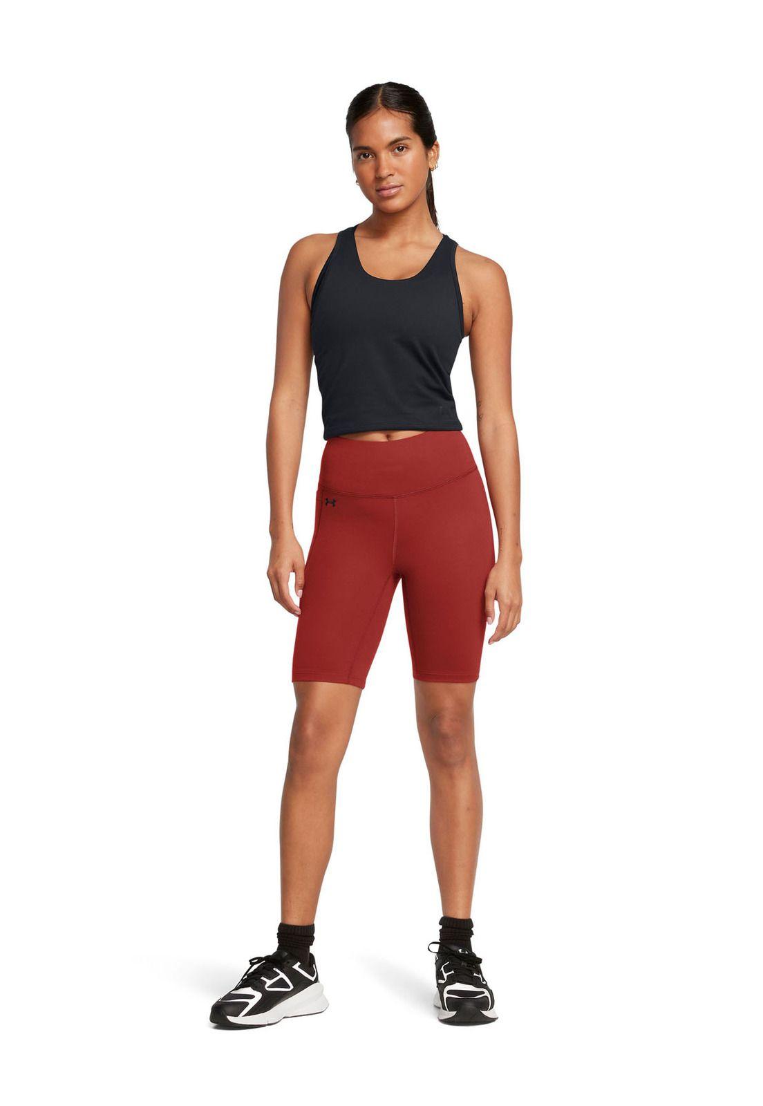 Shorts bikers UA Motion para mujer Rojo-5