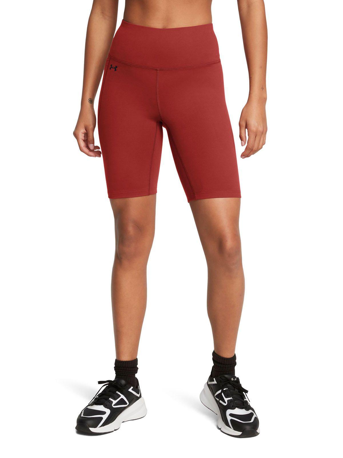 Shorts bikers UA Motion para mujer Rojo-3