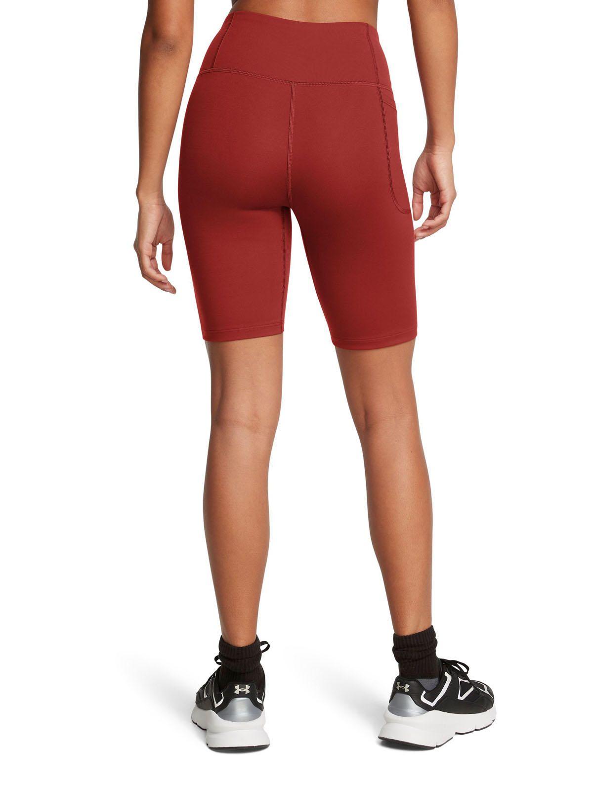 Shorts bikers UA Motion para mujer Rojo-4