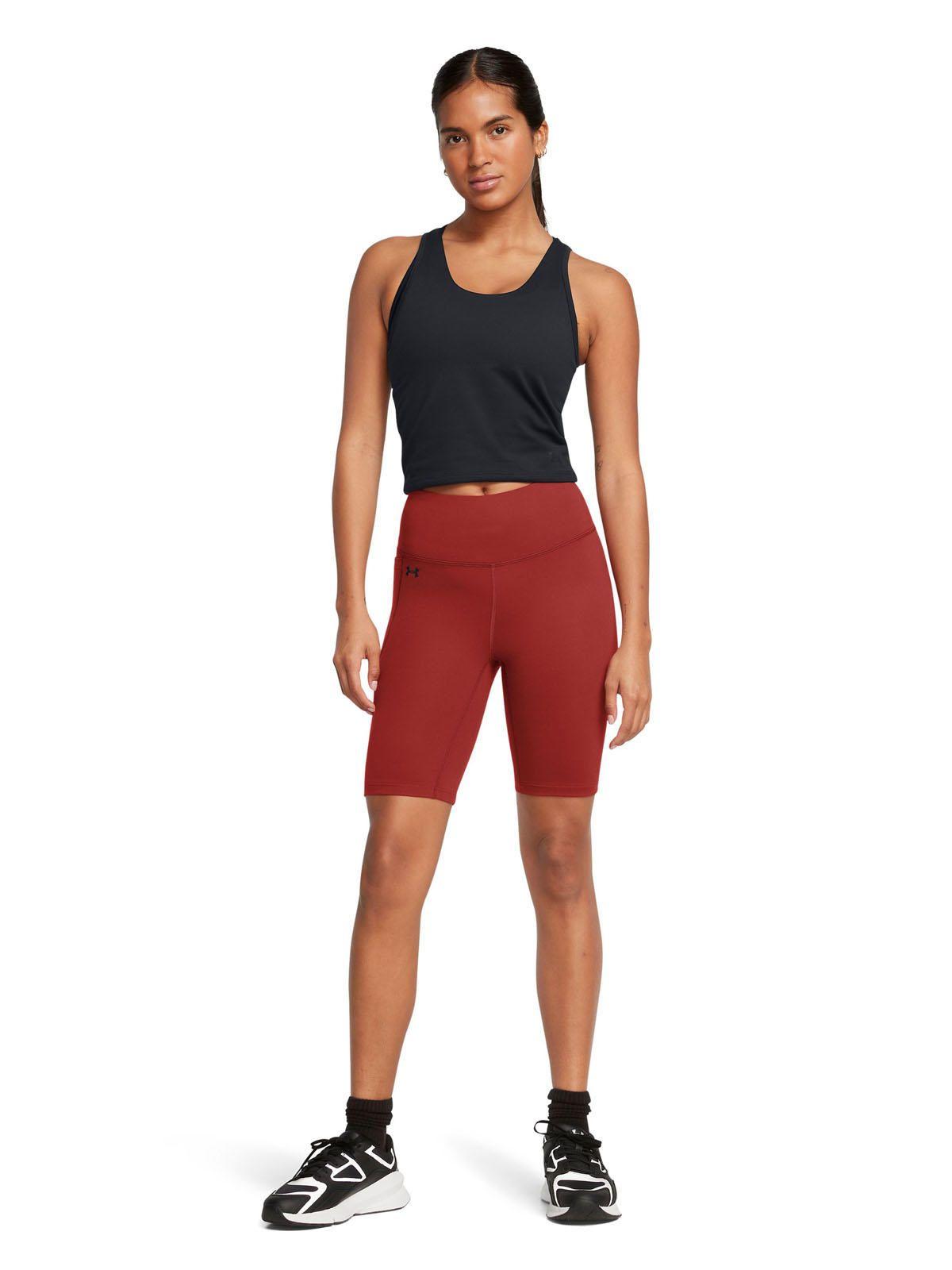 Shorts bikers UA Motion para mujer Rojo-5