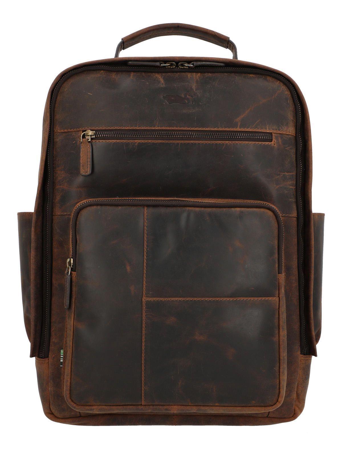 Mochila Cuero Unisex Hu Palermo Back Café-0
