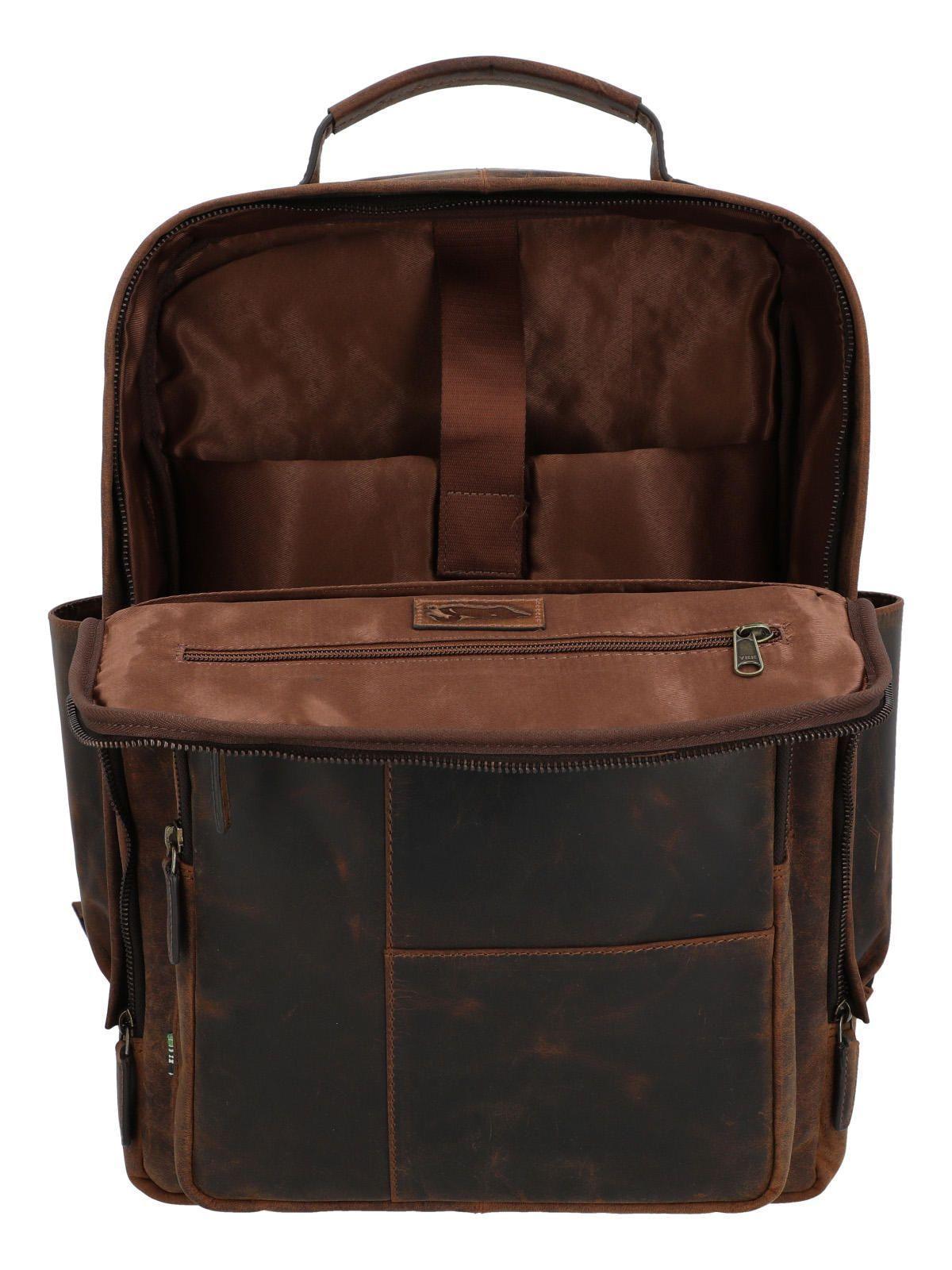 Mochila Cuero Unisex Hu Palermo Back Café-3