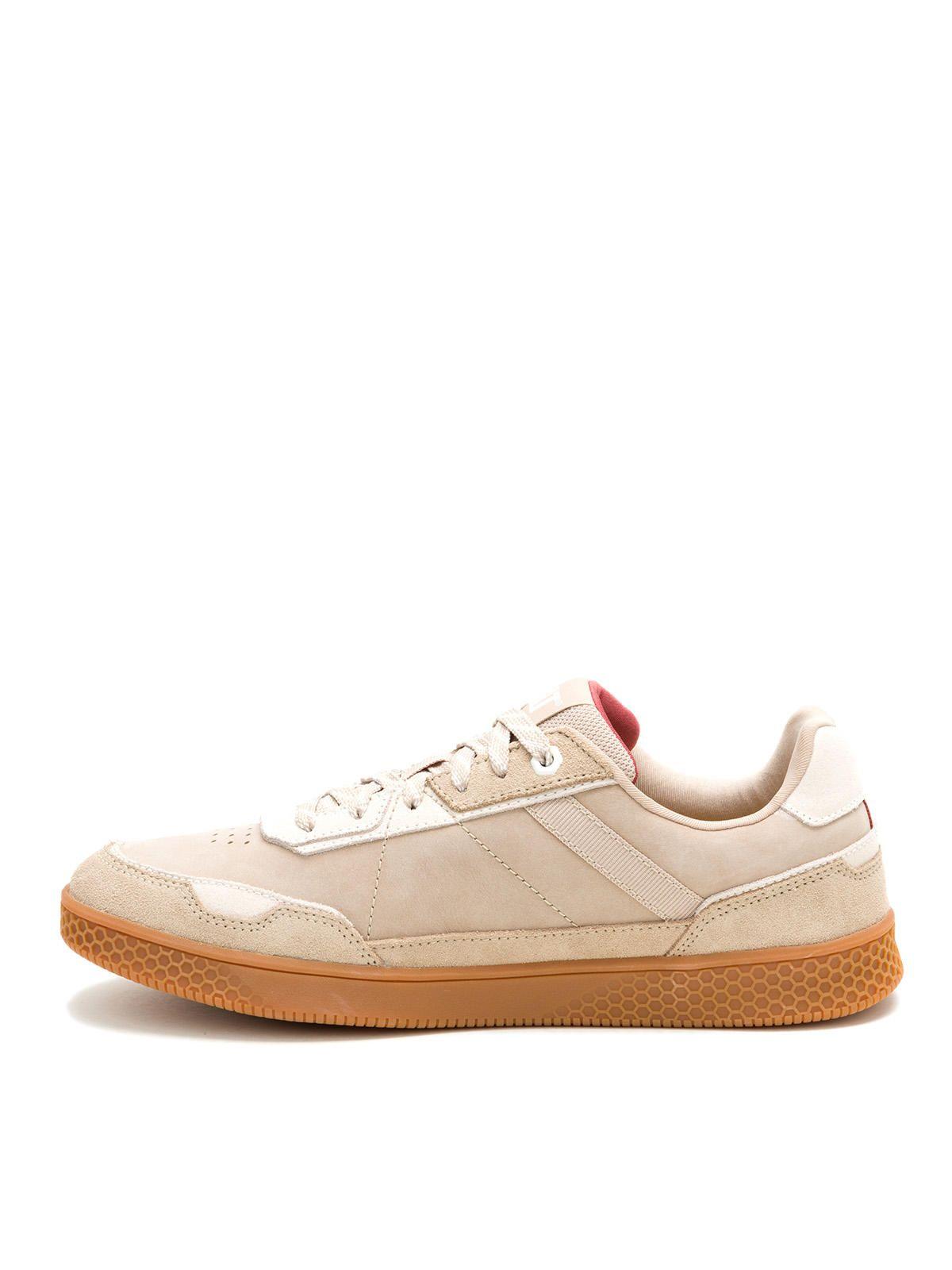 Zapatilla Pause Retro Leather Hombre Beige-3
