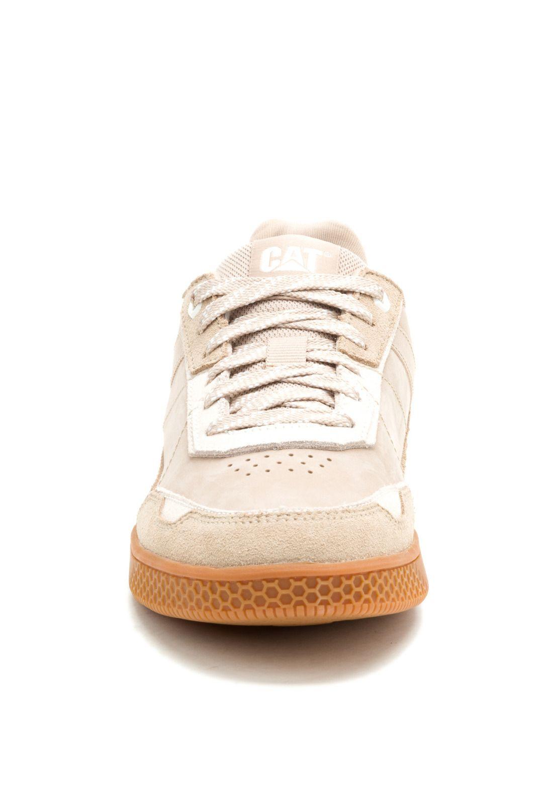 Zapatilla Pause Retro Leather Hombre Beige-4