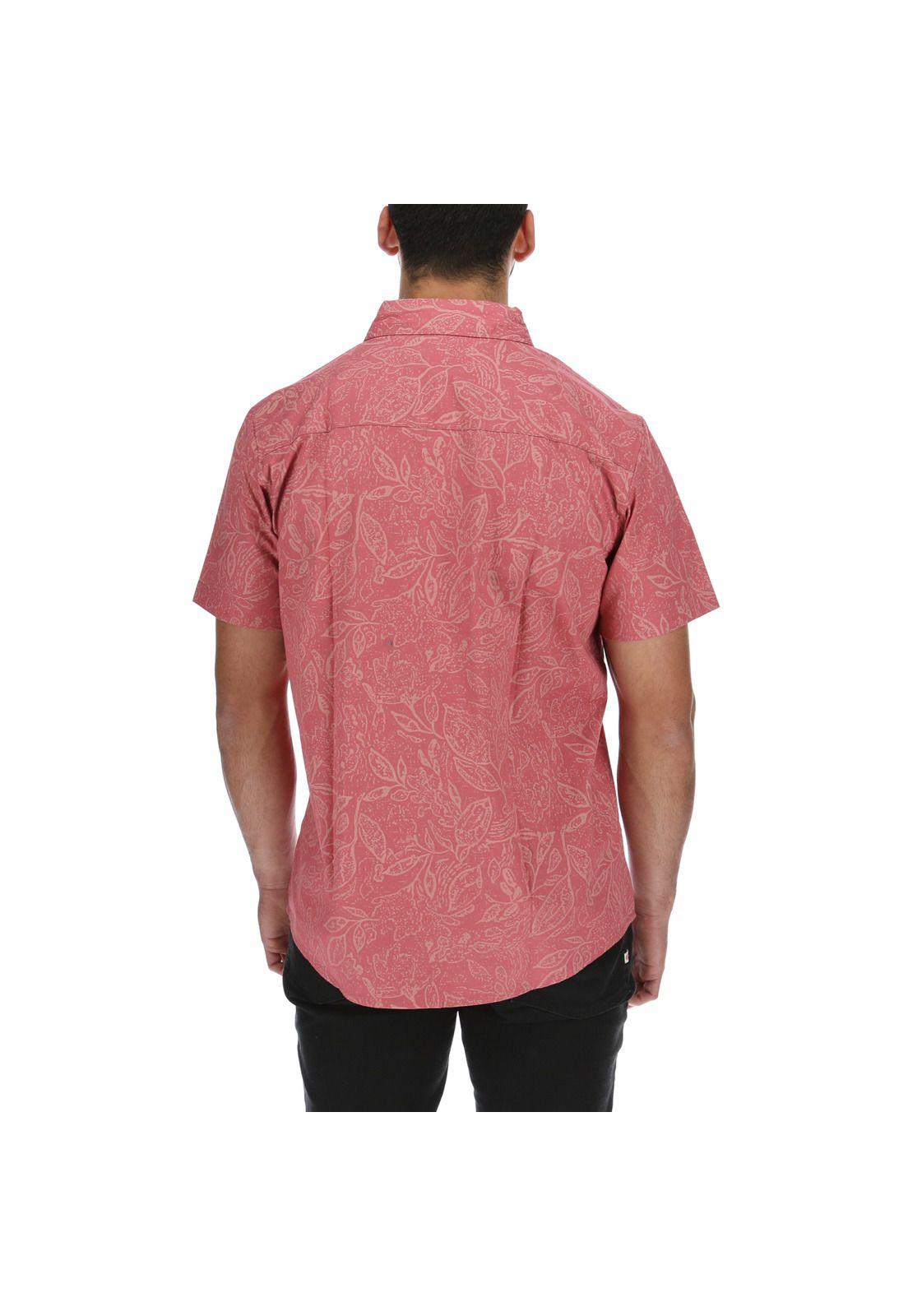 Camisa M/C  Hombre Illinois Burdeo-2