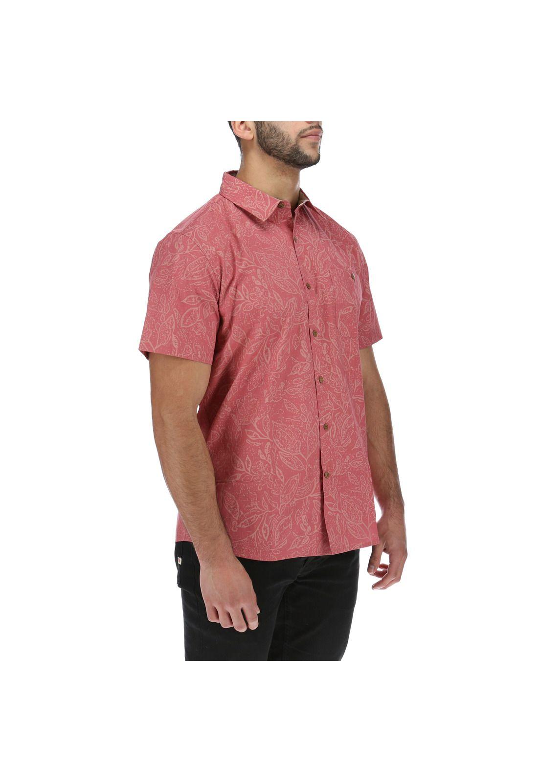 Camisa M/C  Hombre Illinois Burdeo-3
