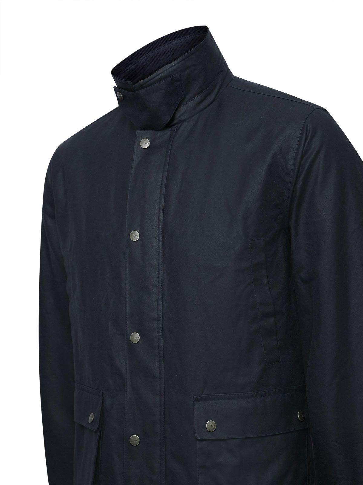 Chaqueta Algodón Hombre Wax Azul-3