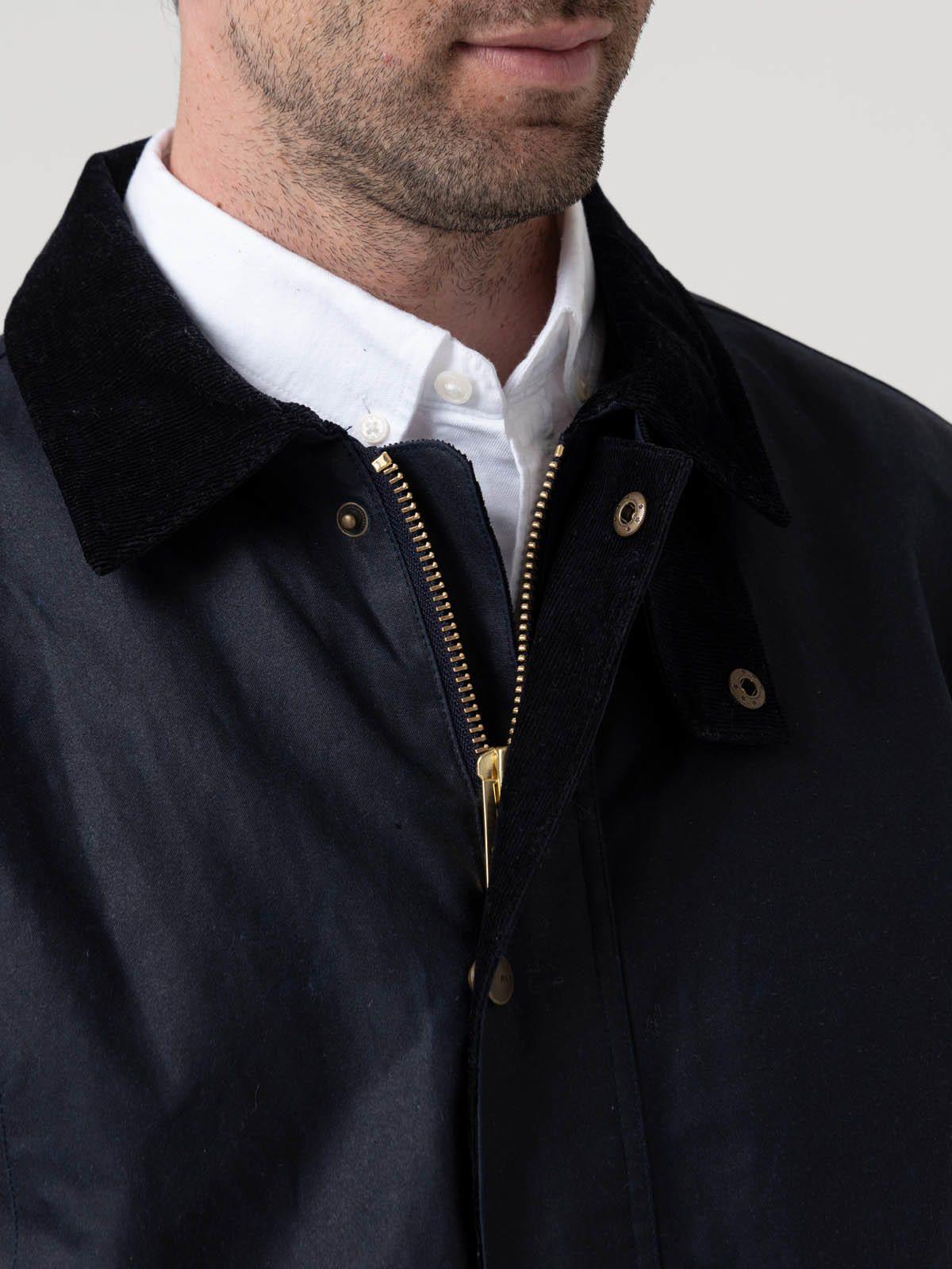 Chaqueta Algodón Hombre Wax Azul-6