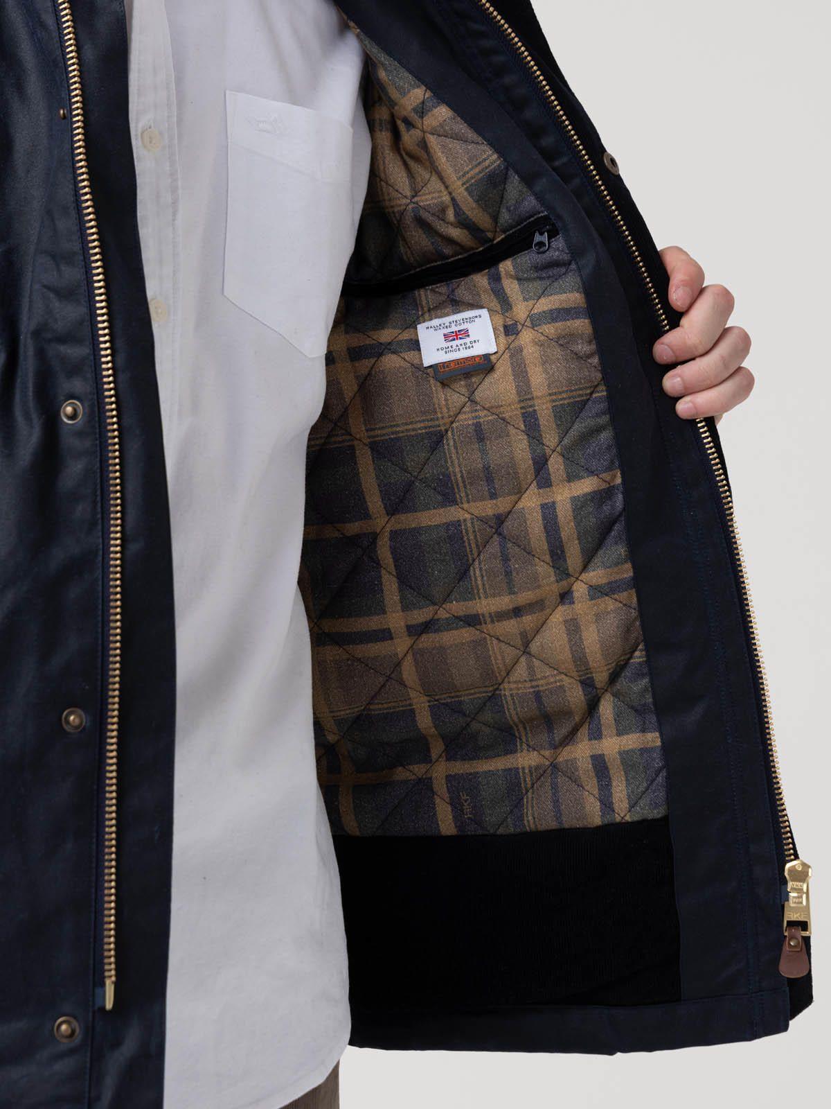 Chaqueta Algodón Hombre Wax Azul-8