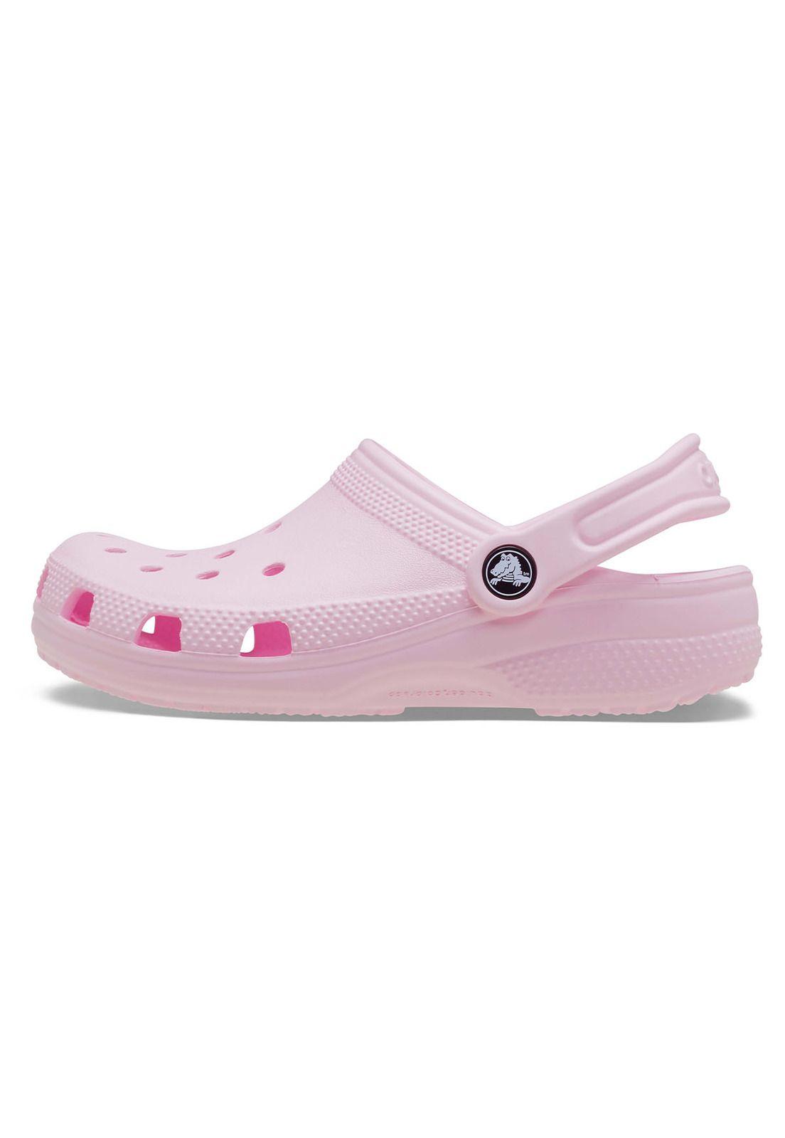 Zueco Crocs Niña Classic Clog T Rosado-1