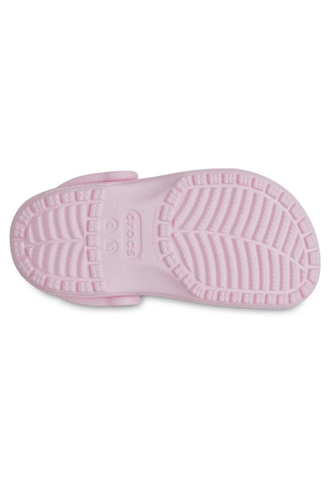 Zueco Crocs Niña Classic Clog T Rosado-5