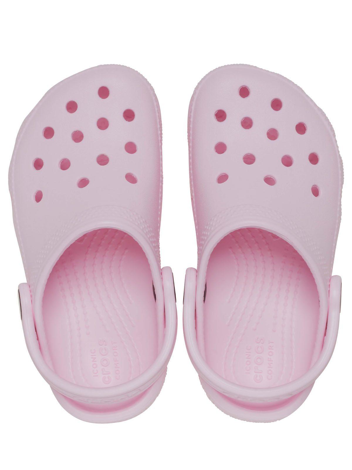 Zueco Crocs Niña Classic Clog T Rosado-4