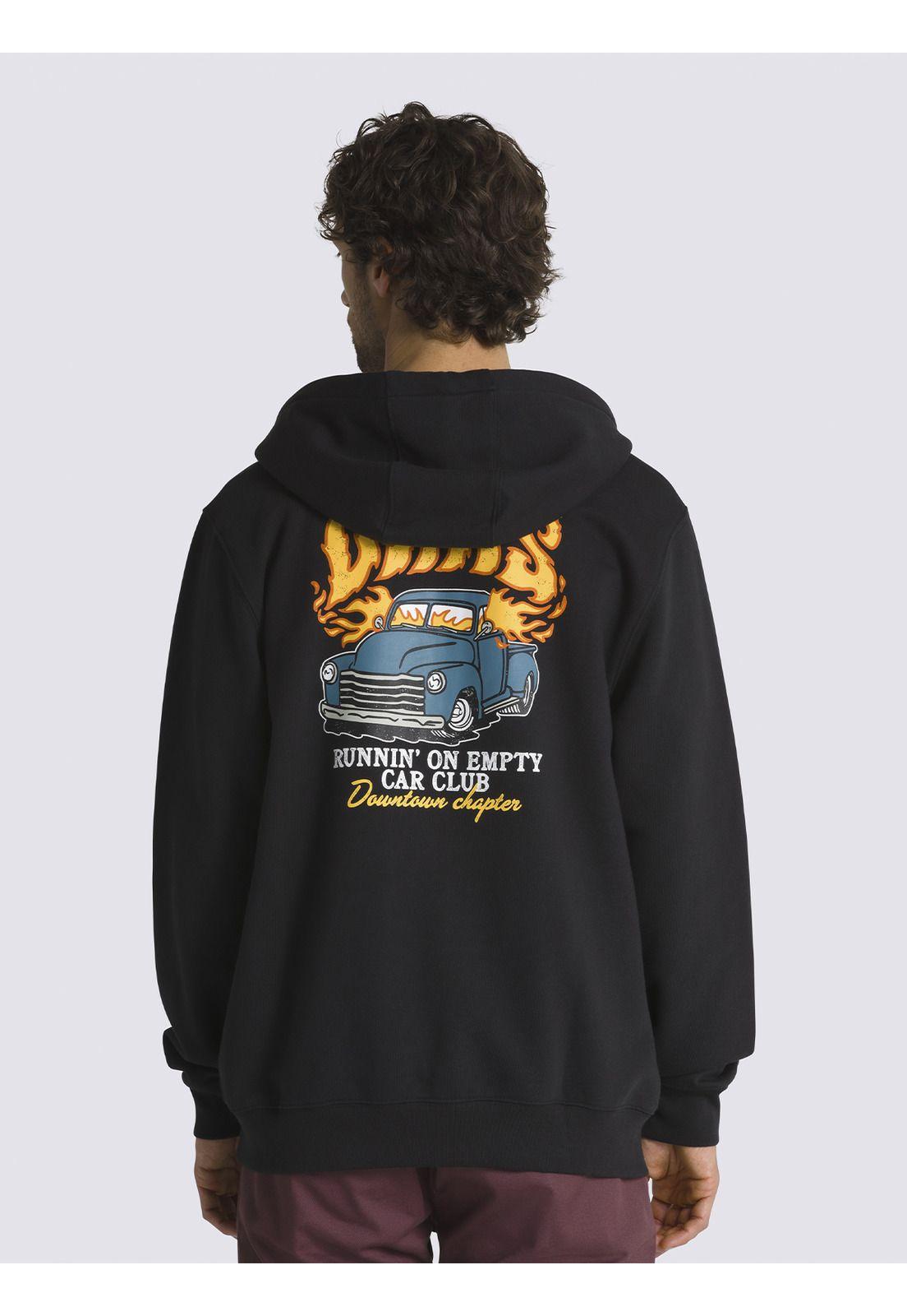 Polerón Con Gorro Hot Rod Fz Negro Unisex-1