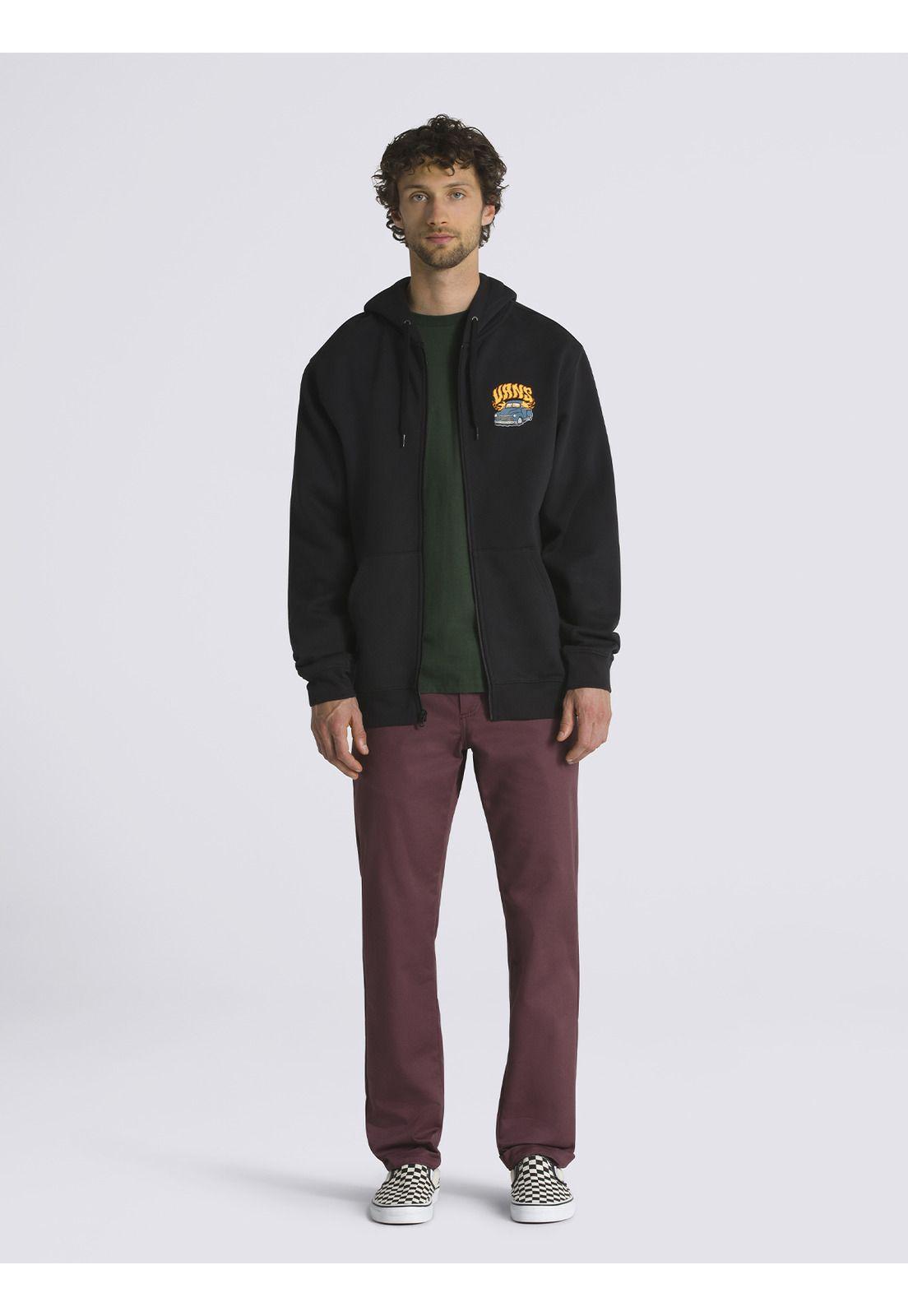 Polerón Con Gorro Hot Rod Fz Negro Unisex-5