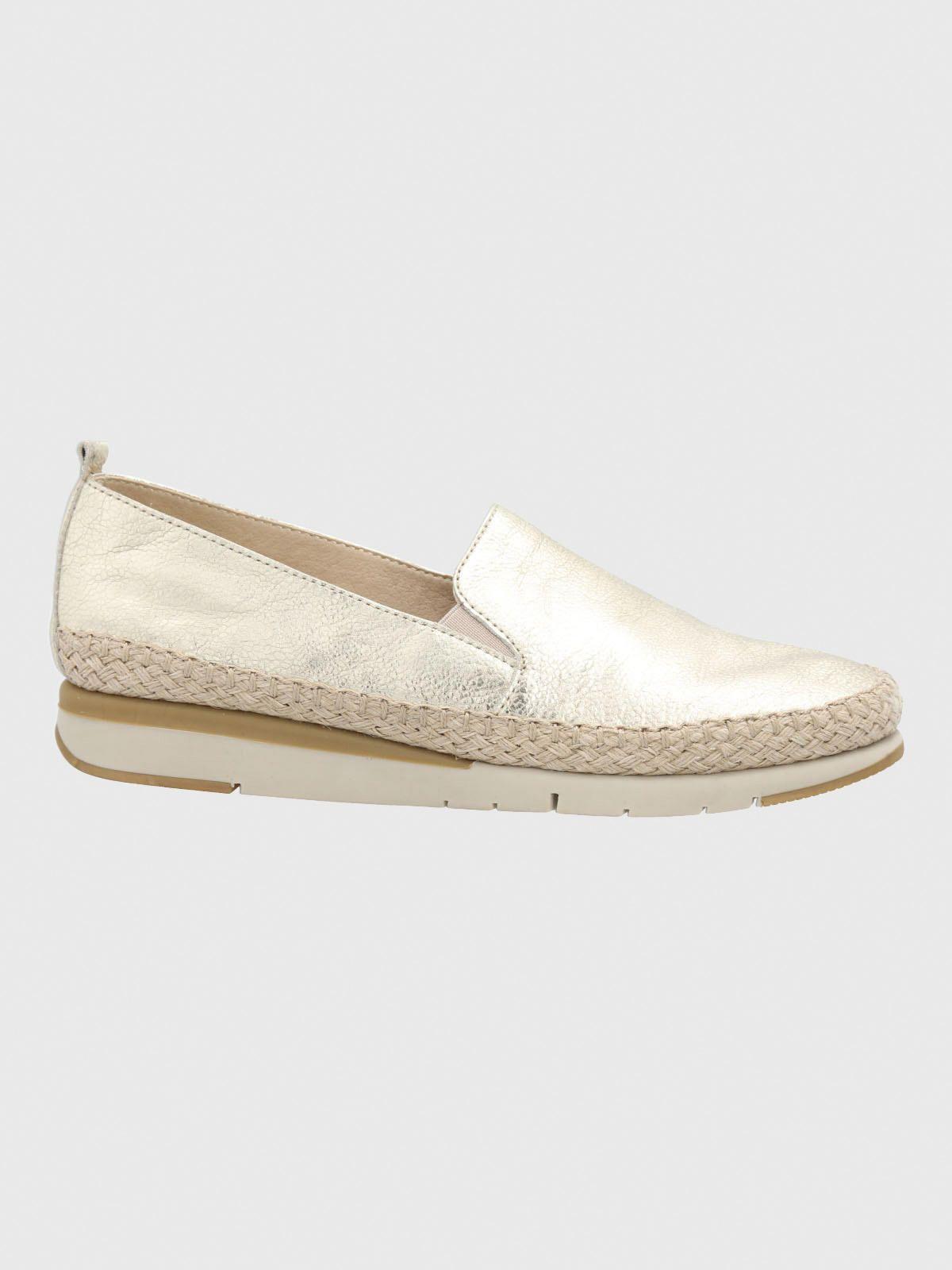 Alpargata Cuero Mujer Rope Metalizada-1
