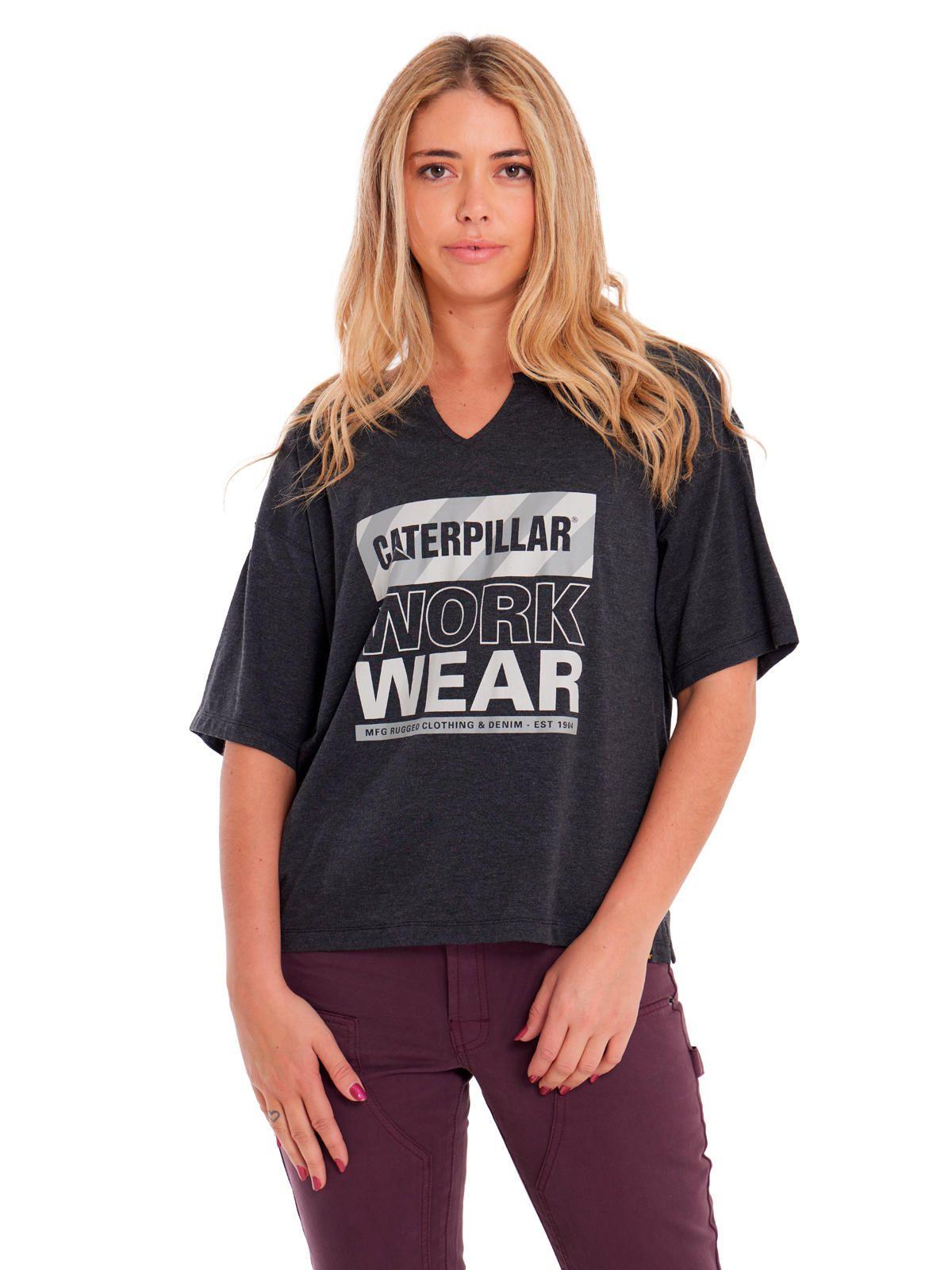 Polera Manga Corta Mujer Notch Neck Novelty2 Negro-4