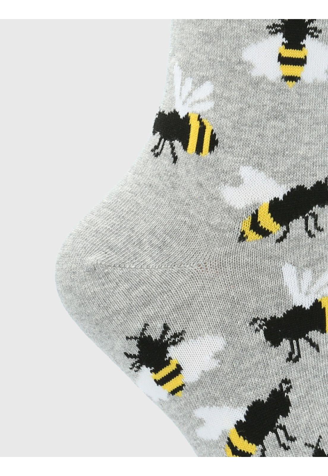 Calcetin Gris St Bee Mujer-1