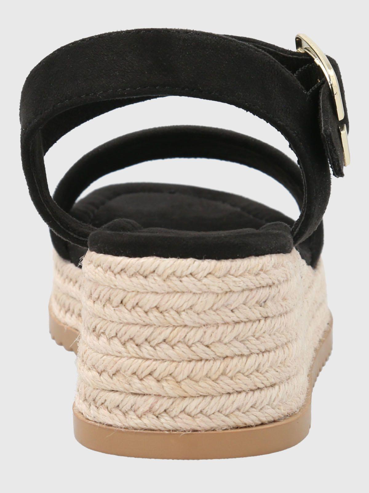 Sandalia Cuero Mujer Lili Negra-6