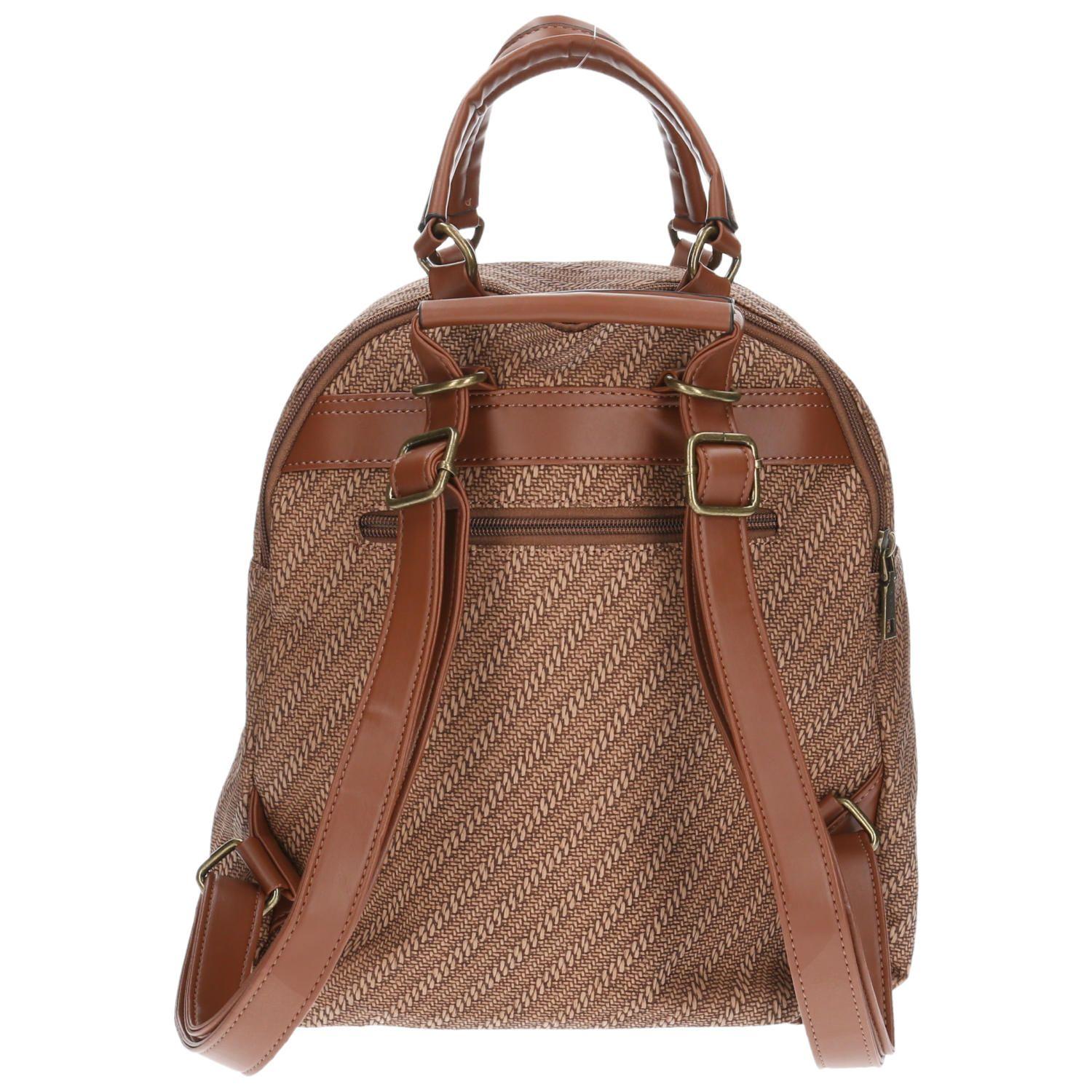 Mochila Convertible Mujer Elena Backbag Café-2