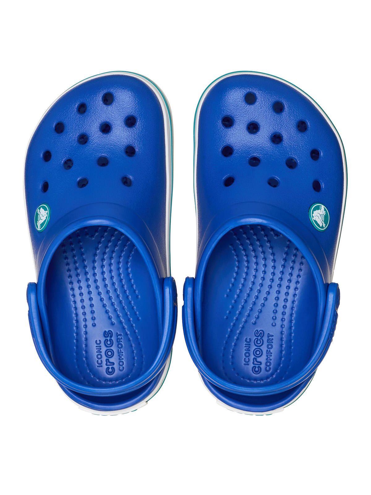 Zueco Niños Pequeños Crocband Clog T Azul-3