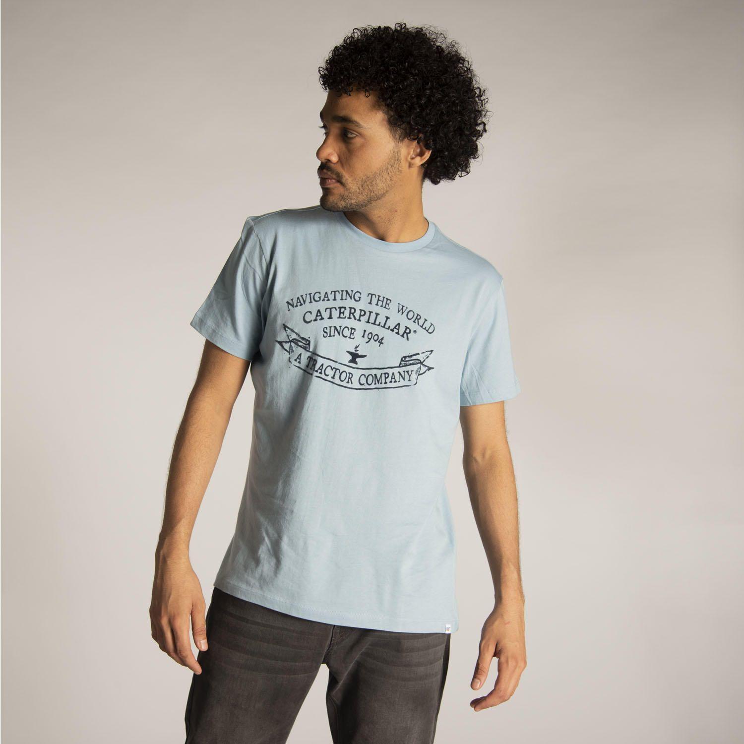 Polera M/C Hombre Navigator Tee Azul-0