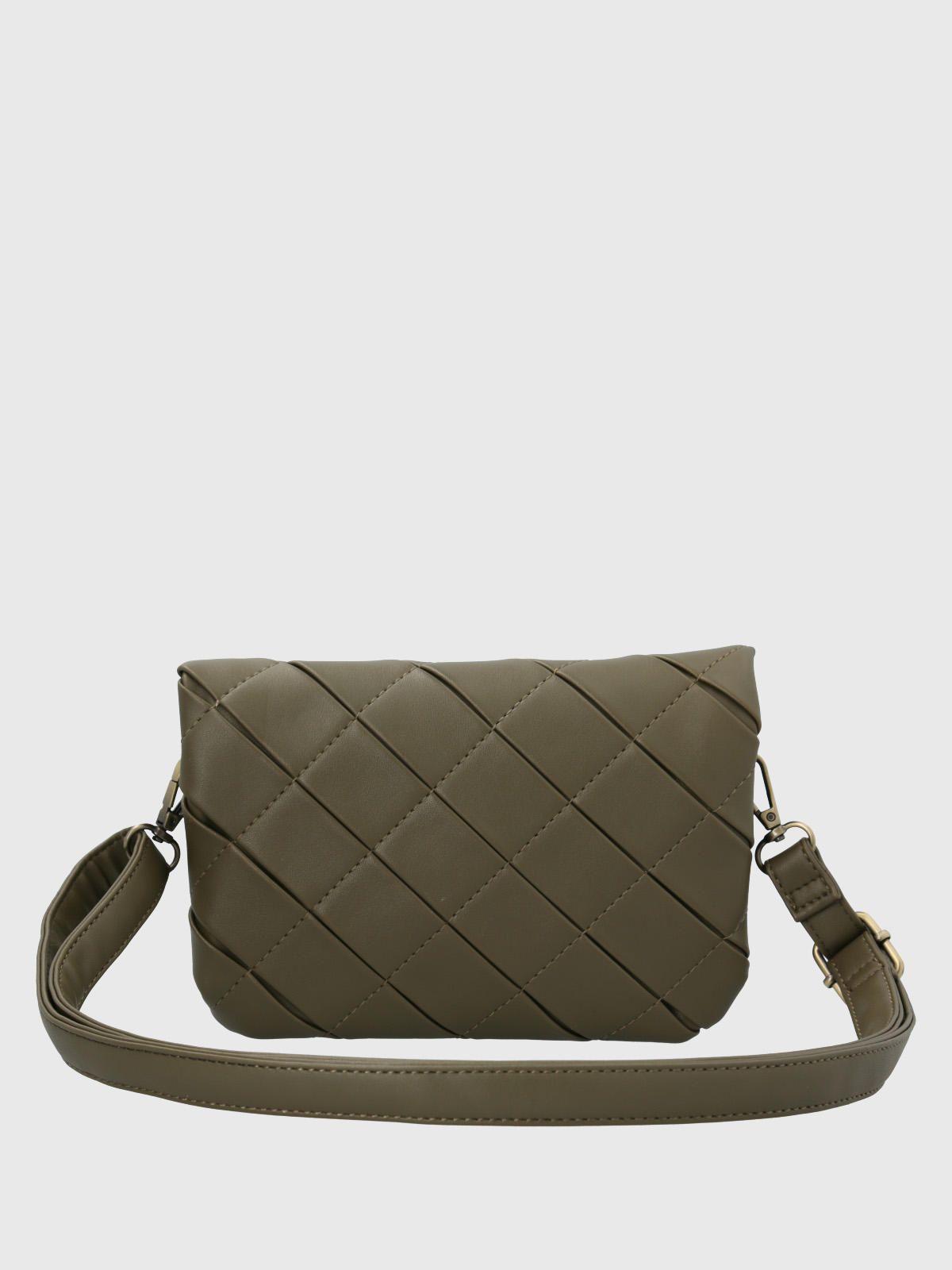 Cartera Ecocuero Mujer Trini Cross Verde-2